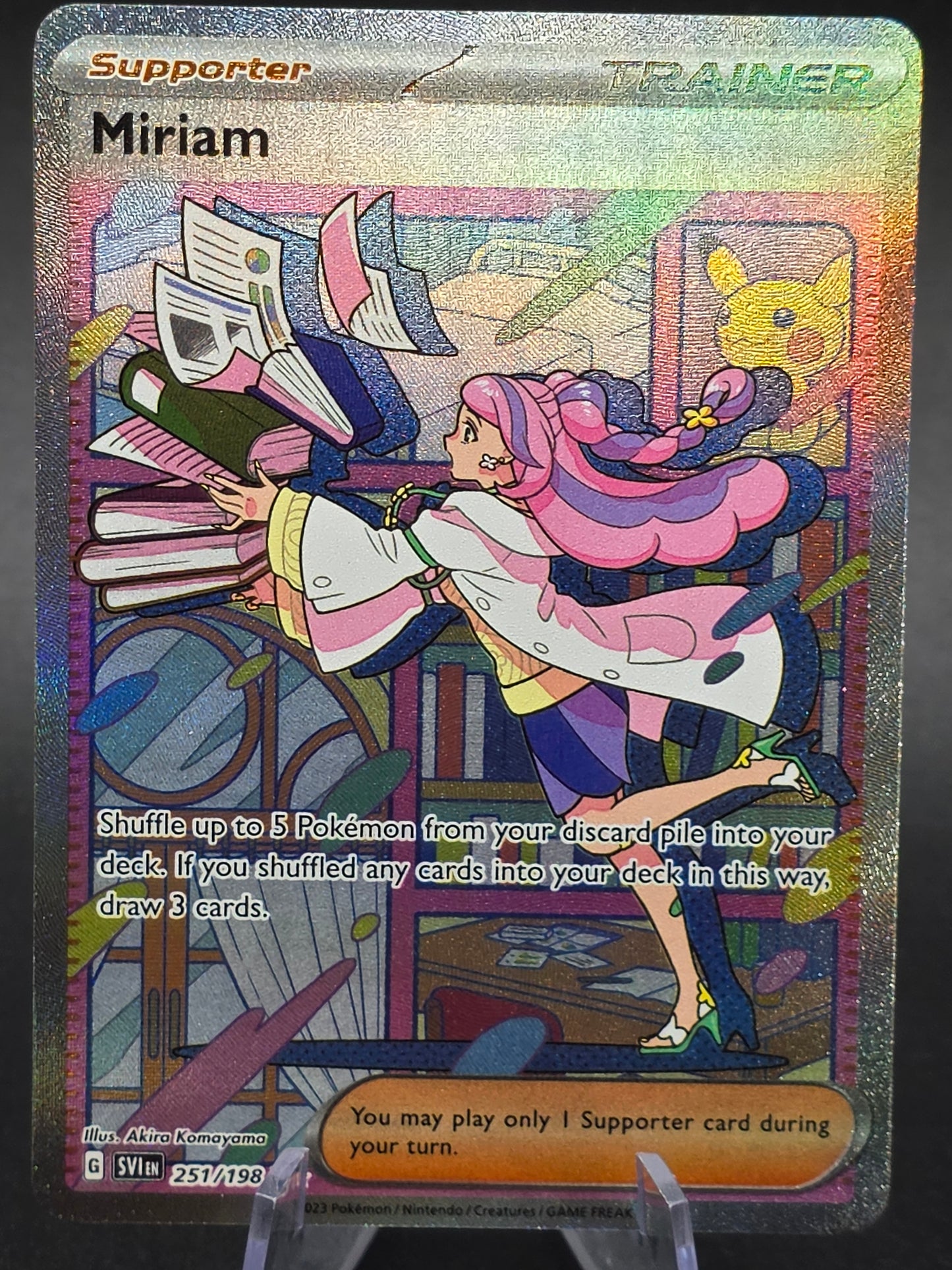 Miriam - 251/198 - Pokemon Scarlet Violet Base Special Illustration Rare NM
