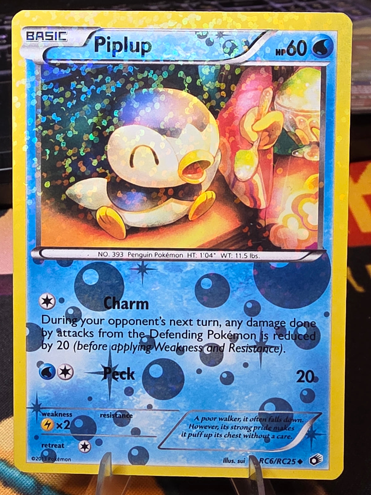 Piplup RC6/RC25 Legendary Treasures: Radiant Collection Holo