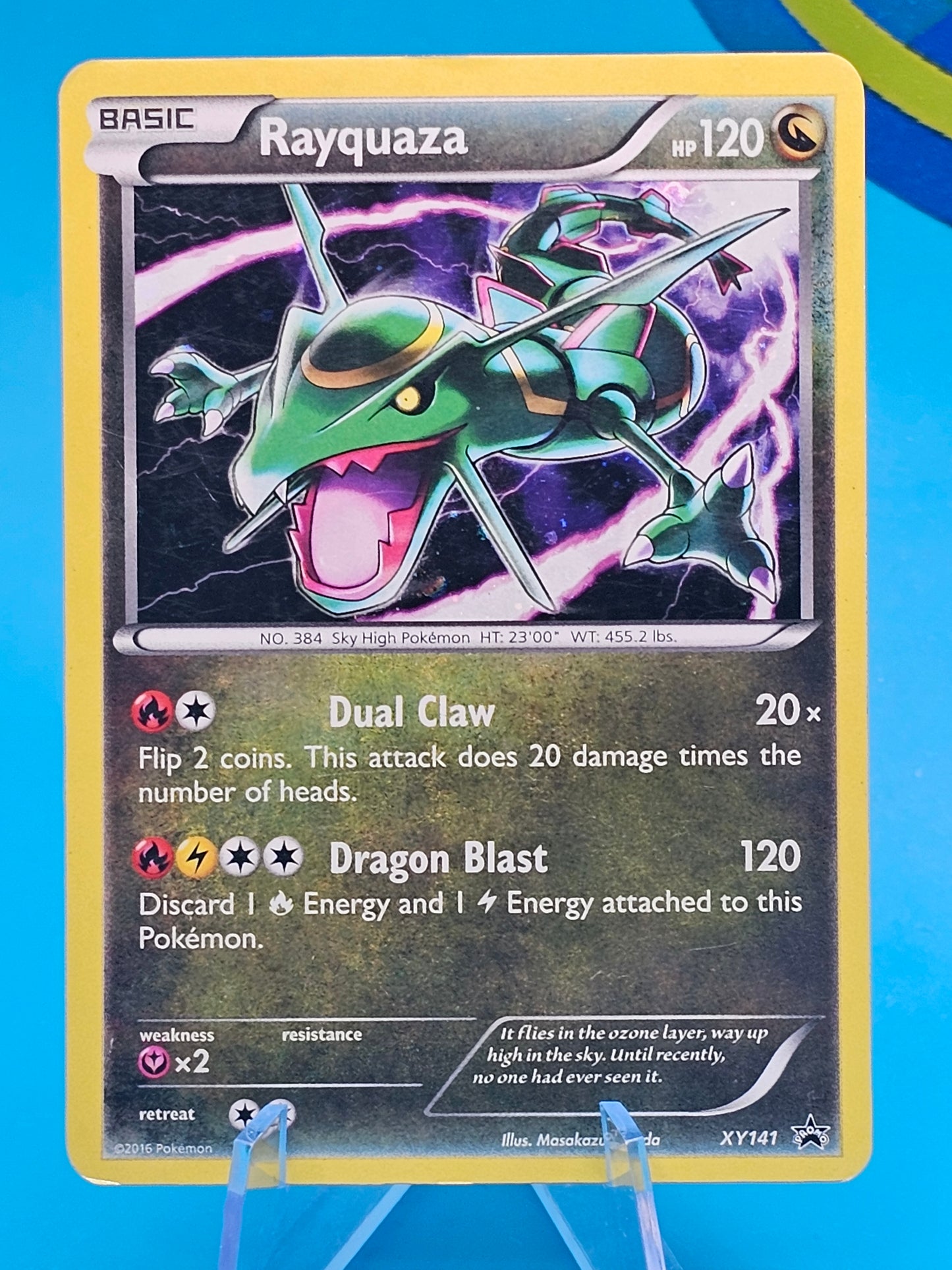 Rayquaza - Black Star Promo XY141 Cosmos Holo Pokemon Card LP #XY141