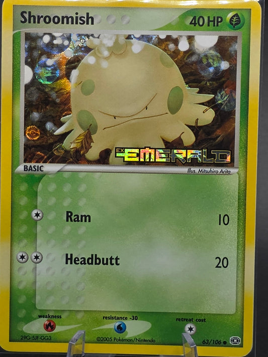 Shroomish Emerald Holo Stamped Promo 063/106 Pokemon LP