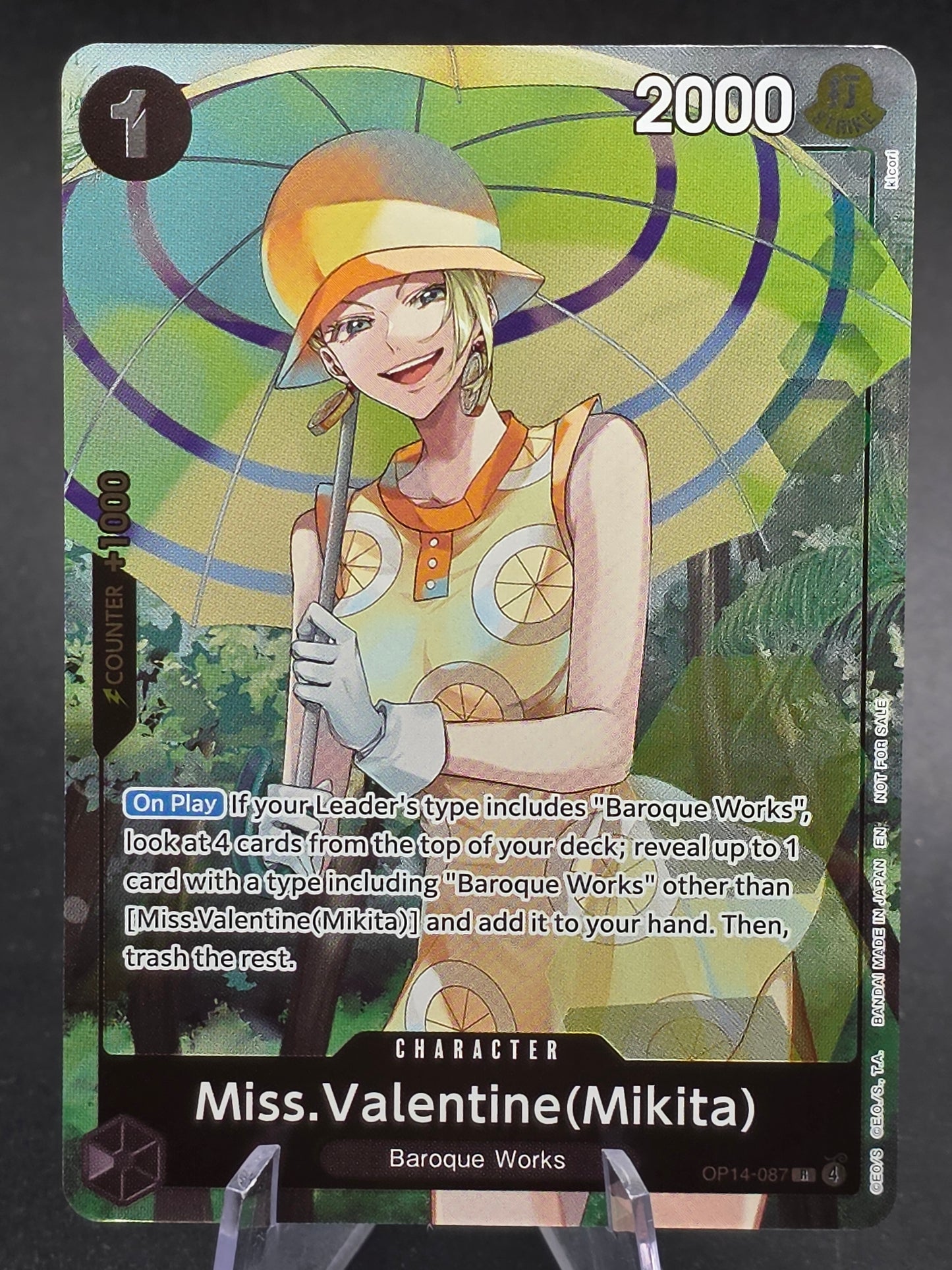 Miss.Valentine(Mikita) (Dash Pack) OP14-087 The Azure Sea's Seven Foil