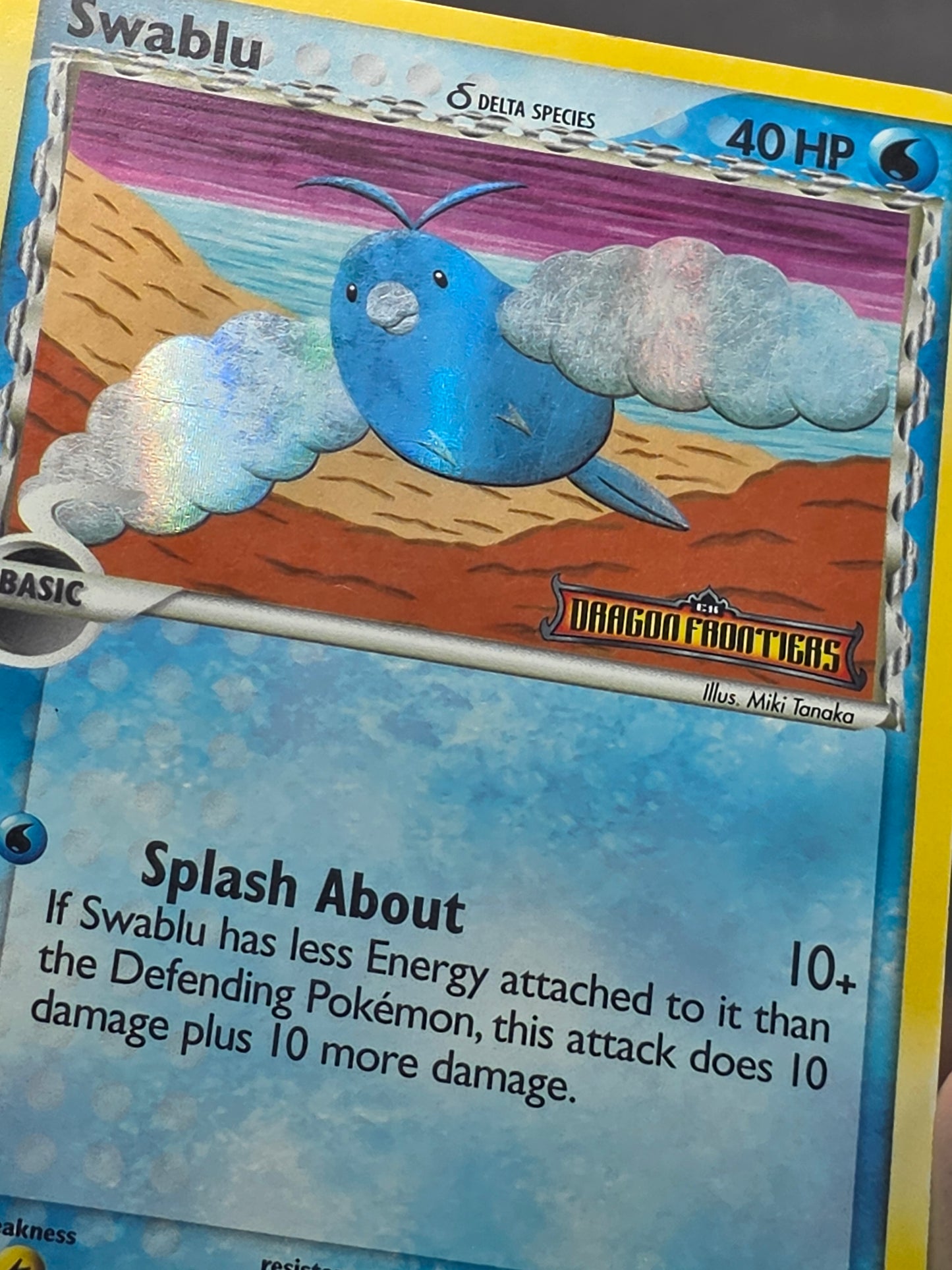 Swablu (Delta Species) Stamped 65/101 Dragon Frontiers Holo mp