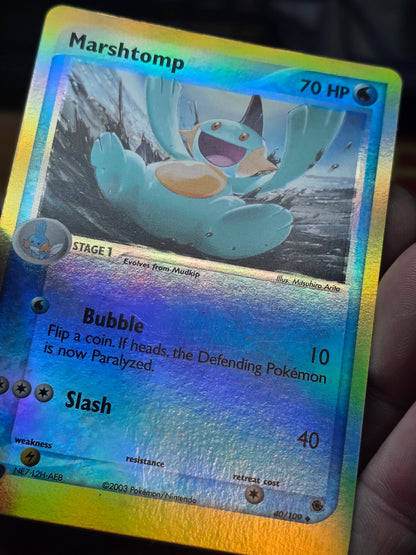 Marshstomp 40/109 Reverse Holo 2003 Pokemon EX Ruby & Sapphire Vintage e reader
