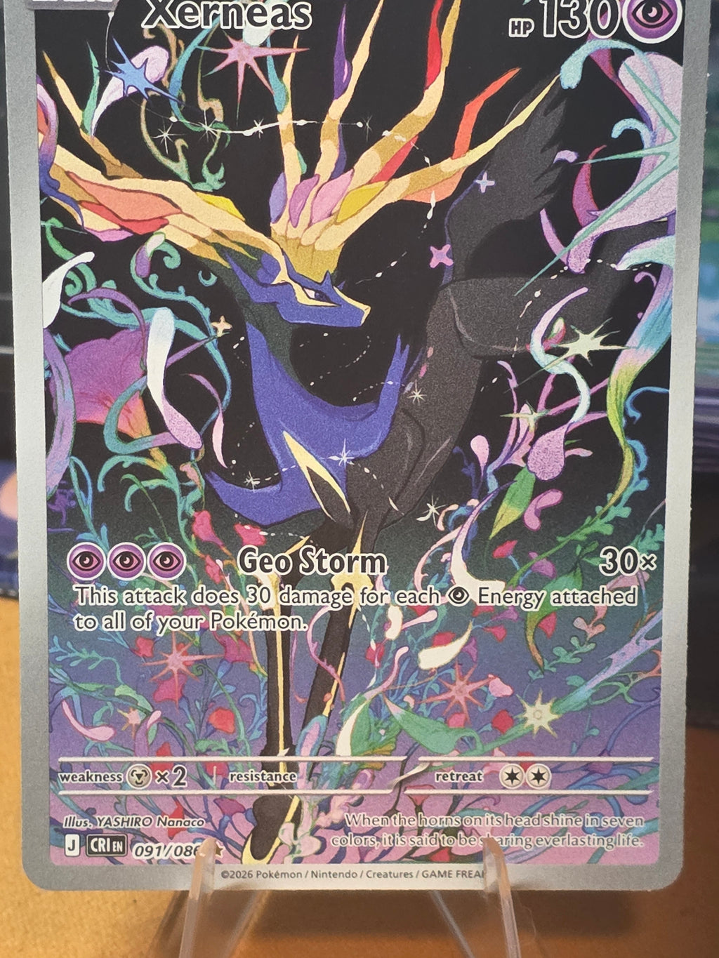 Xerneas 091/086 Illustration Rare – Chaos Rising – Pokémon TCG Mint