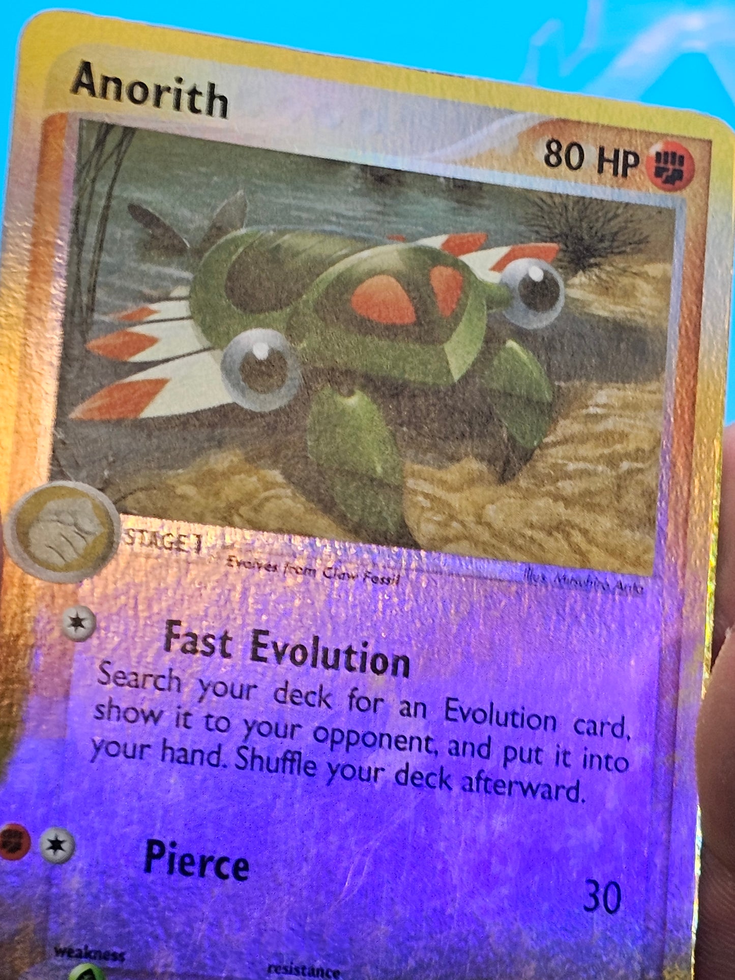 Anorith 27/100 Reverse Holo Pokemon 2003 E-Reader EX Sandstorm #27