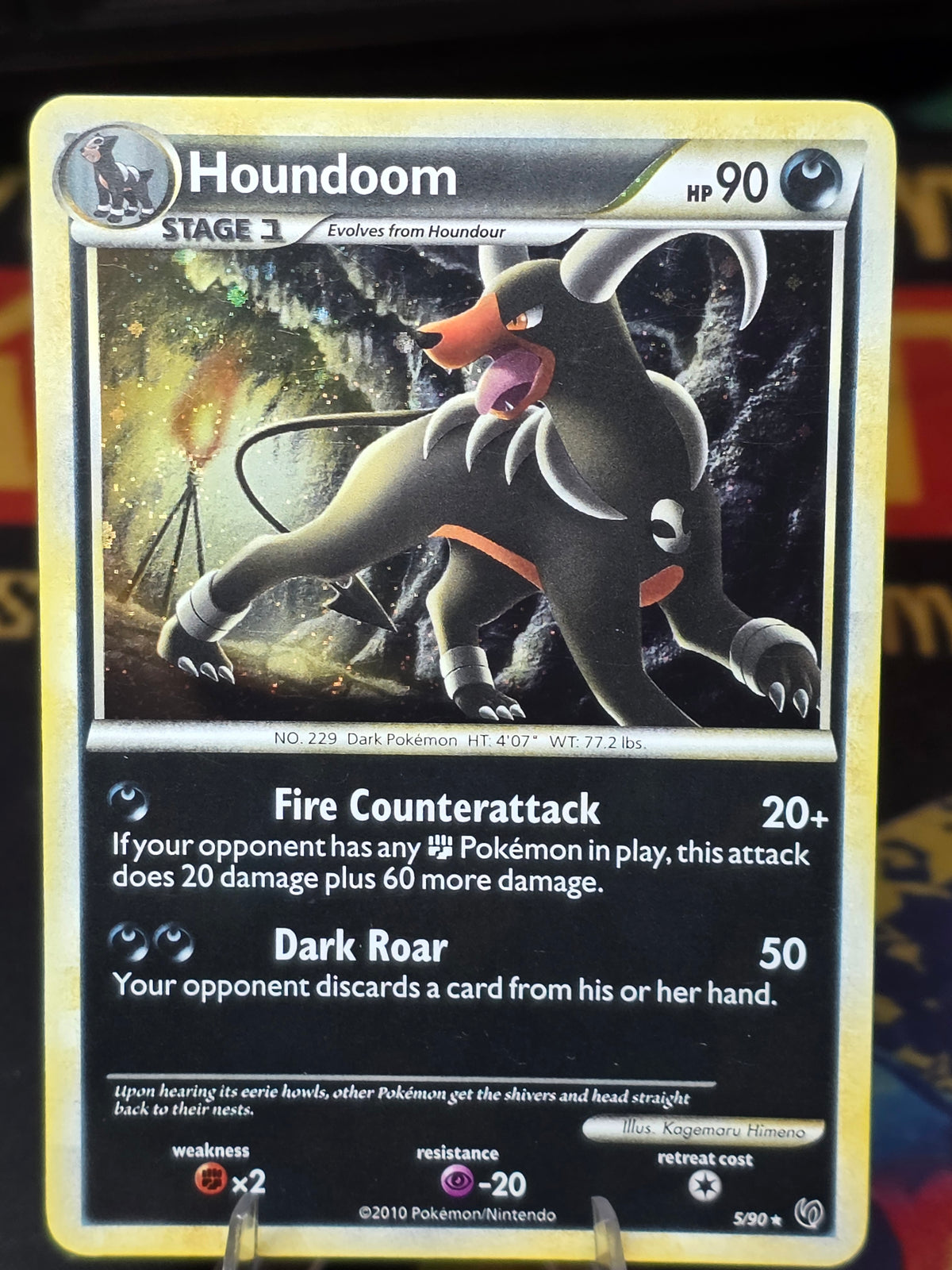 Houndoom 5/90 Holo Rare HGSS Undaunted Pokemon