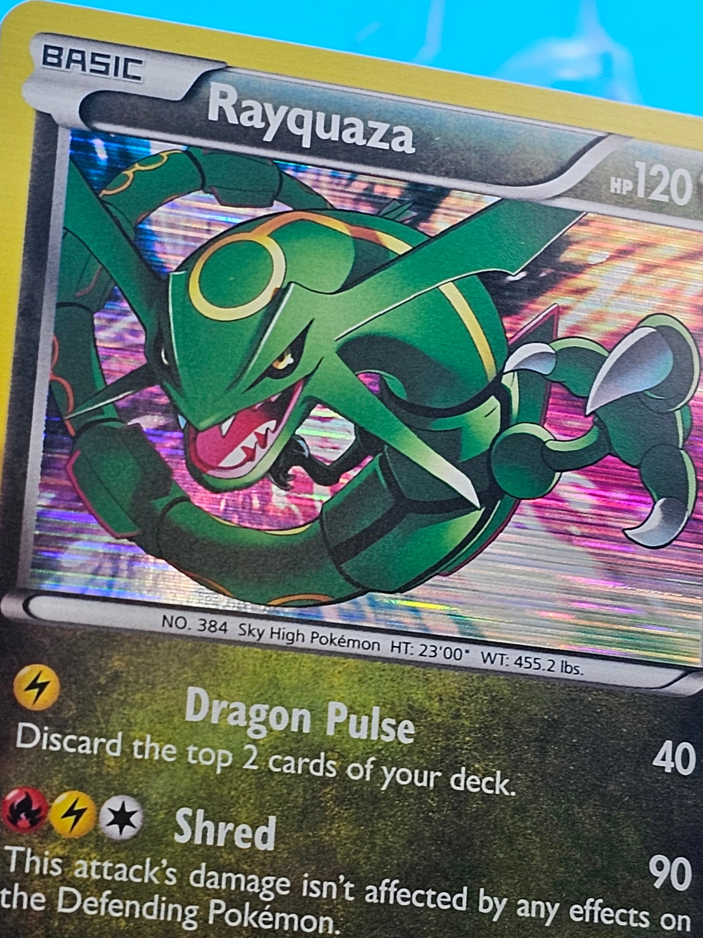 Rayquaza 93/113 Holo Rare Legendary Treasures Pokémon Card 93/113