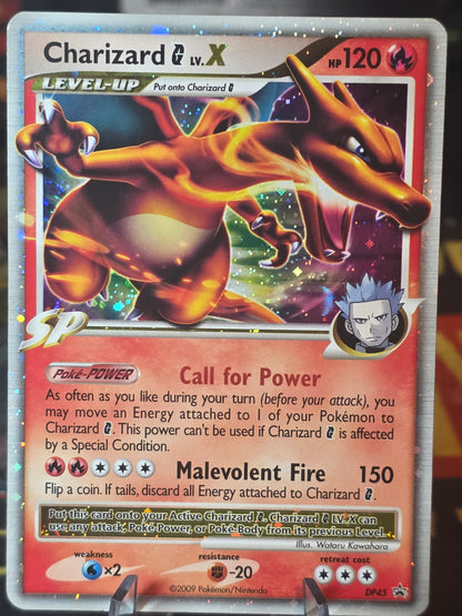 Charizard G Lv.X DP45 Diamond & Pearl Promo Holo English 120 LP-