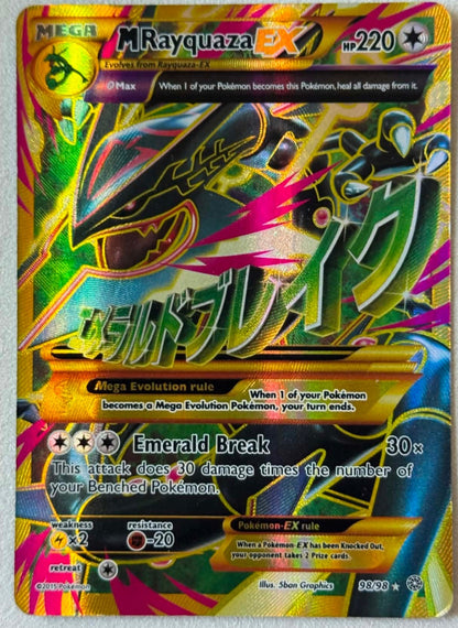 M Rayquaza EX 98/98 XY Ancient Origins UR Full Art Holo EN 220HP