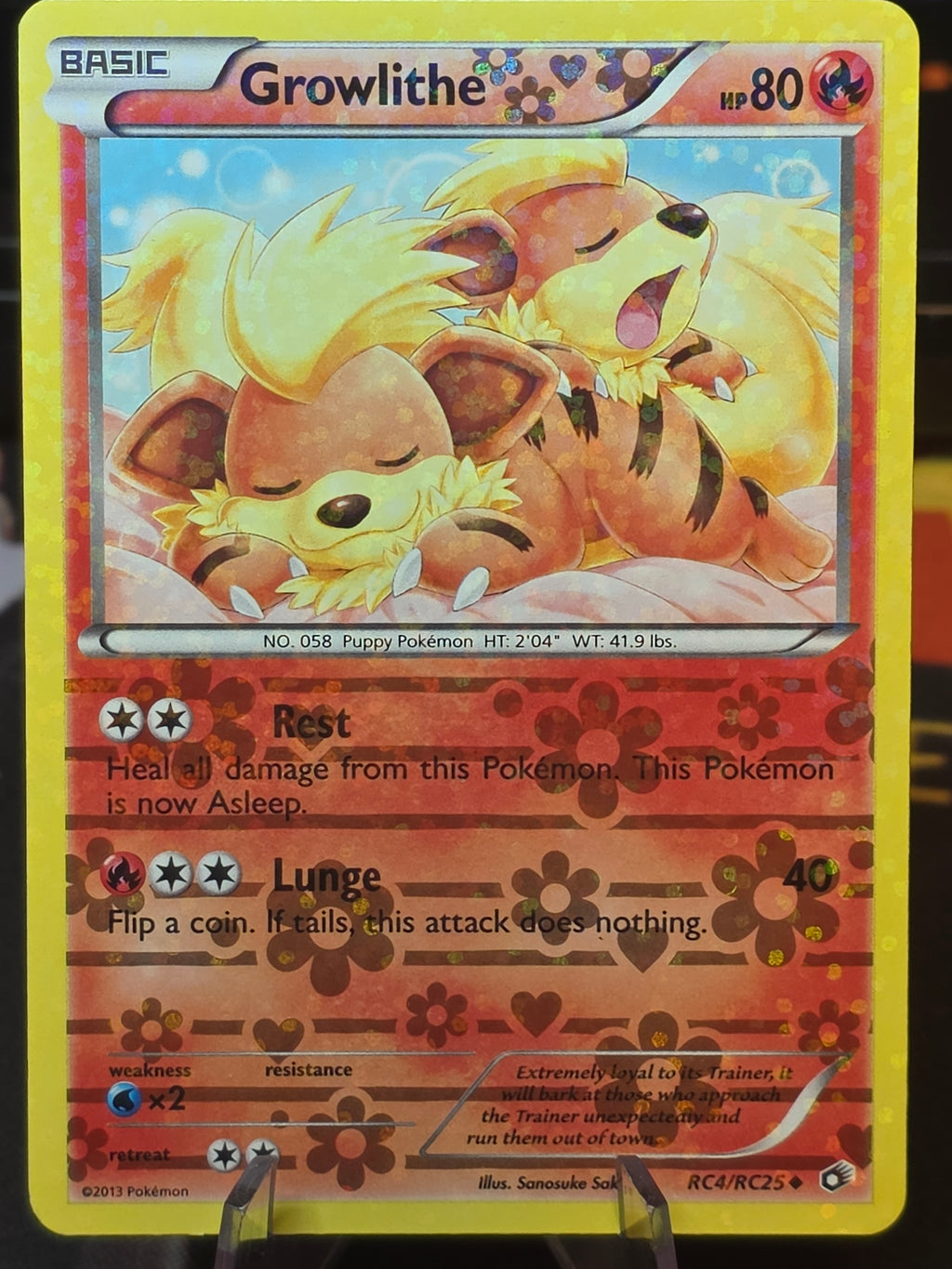 Growlithe Uncommon Holo Legendary Treasures: Radiant Collection RC4/RC25 LP