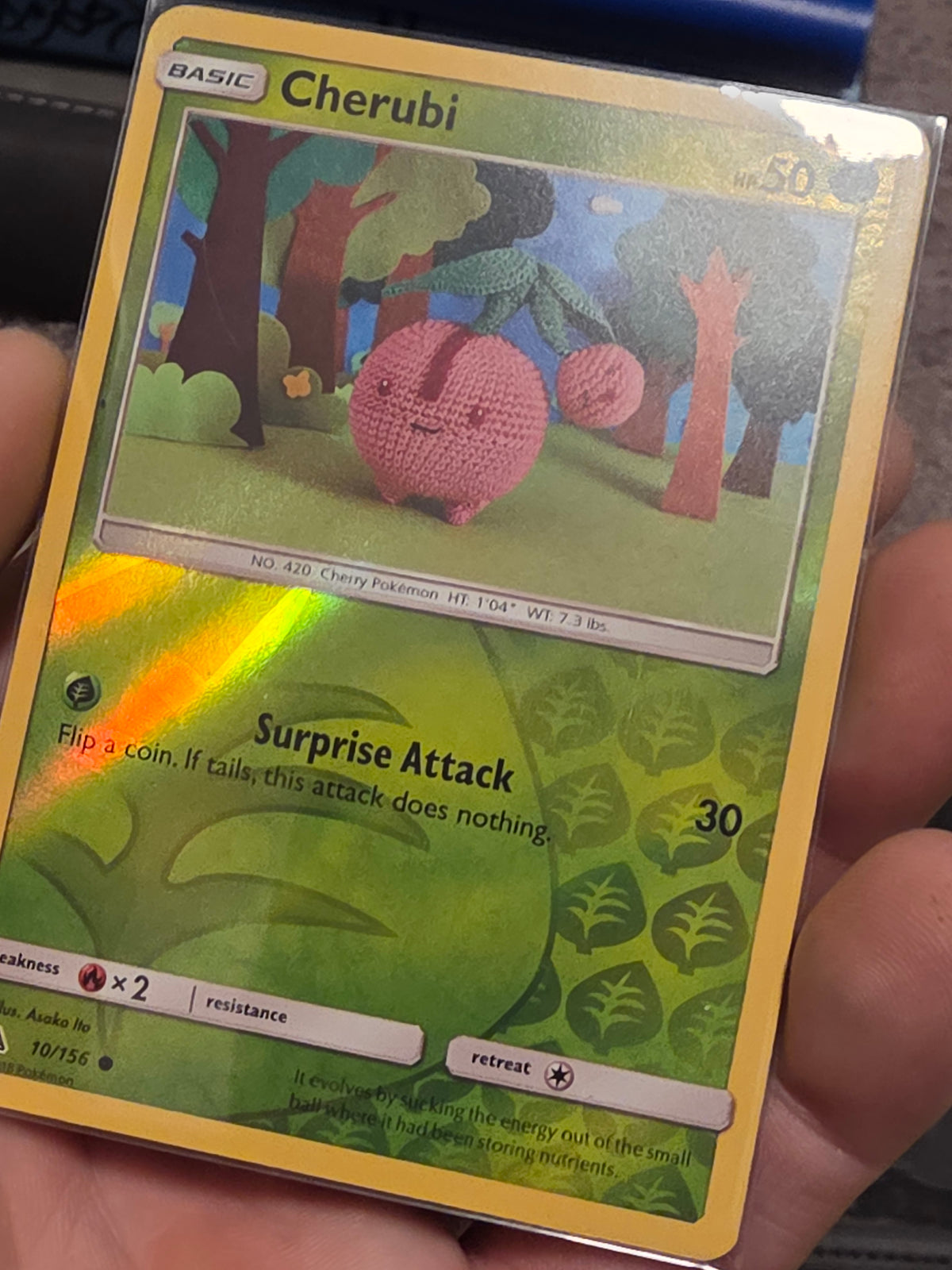 CHERUBI 10/156 COMMON ULTRA PRISM POKEMON REVERSE HOLO NM/M ASAKO ITO