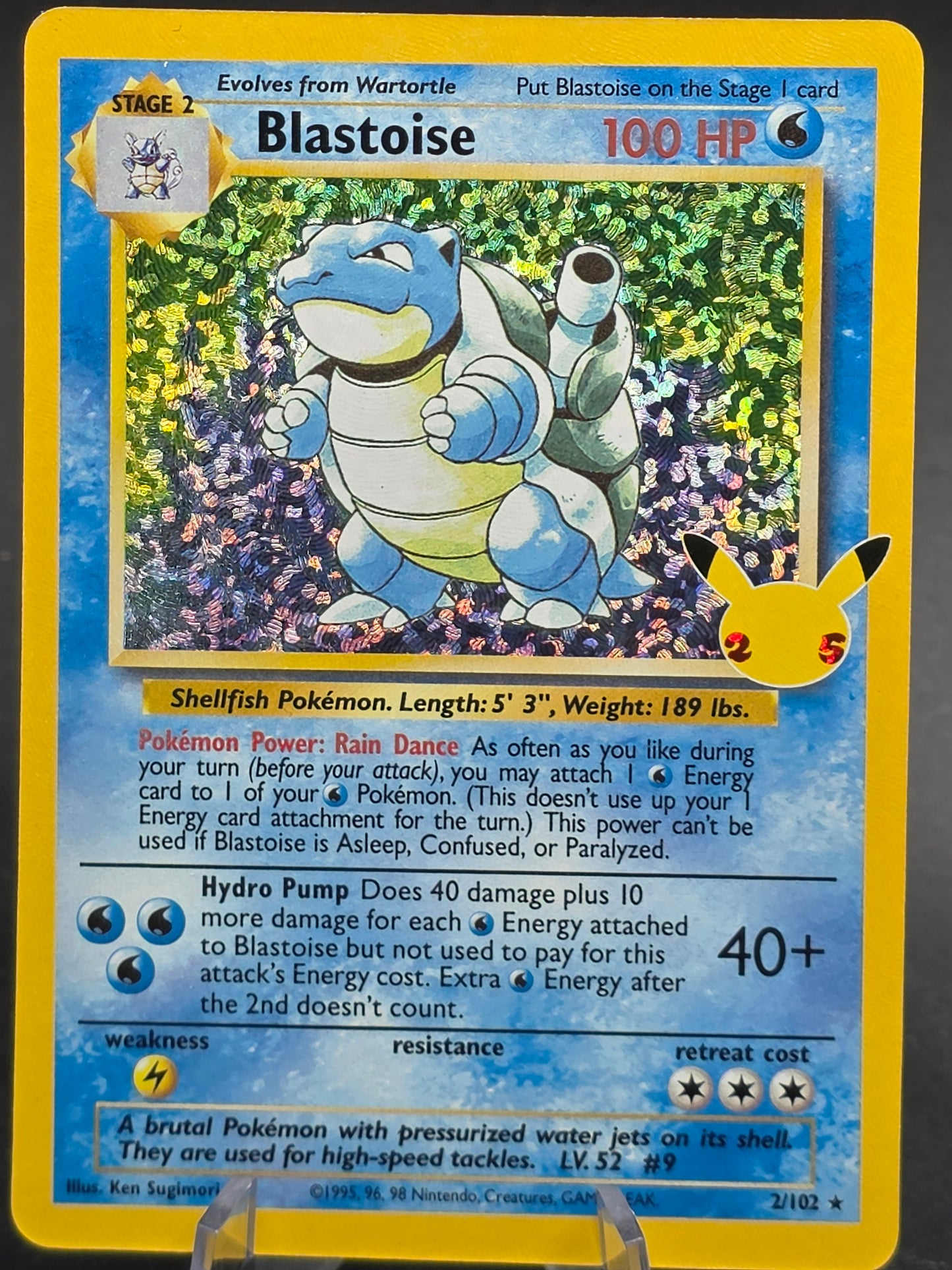 Blastoise 2/102 Celebrations: Classic Collection Holo
