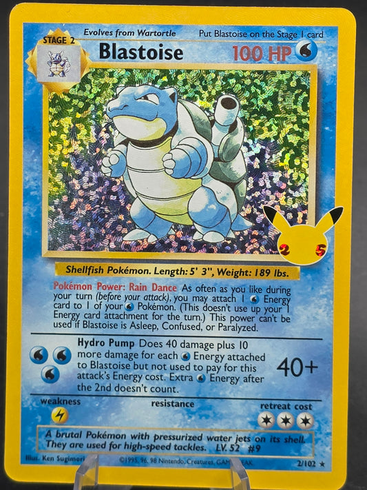 Blastoise 2/102 Celebrations: Classic Collection Holo