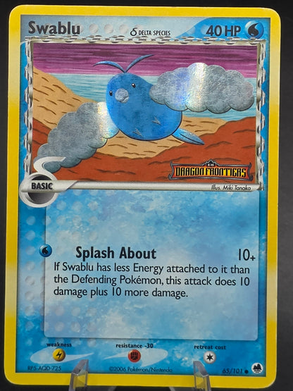 Swablu (Delta Species) Stamped 65/101 Dragon Frontiers Holo mp