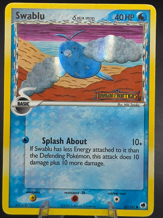 Swablu (Delta Species) Stamped 65/101 Dragon Frontiers Holo mp