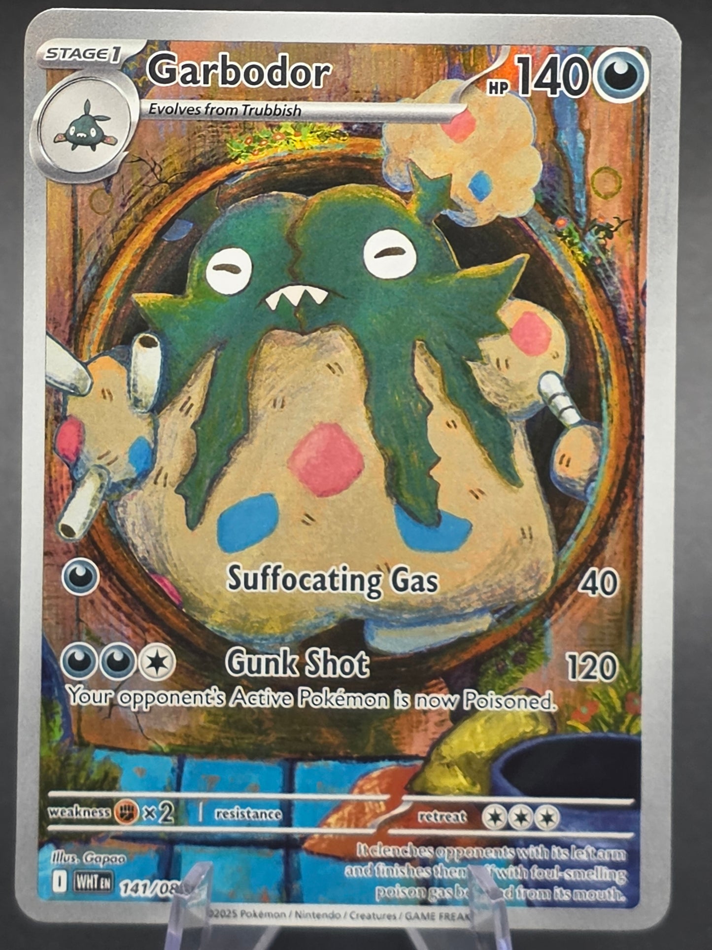 Garbodor 141/086 Holo Illustration Rare White Flare Pokémon