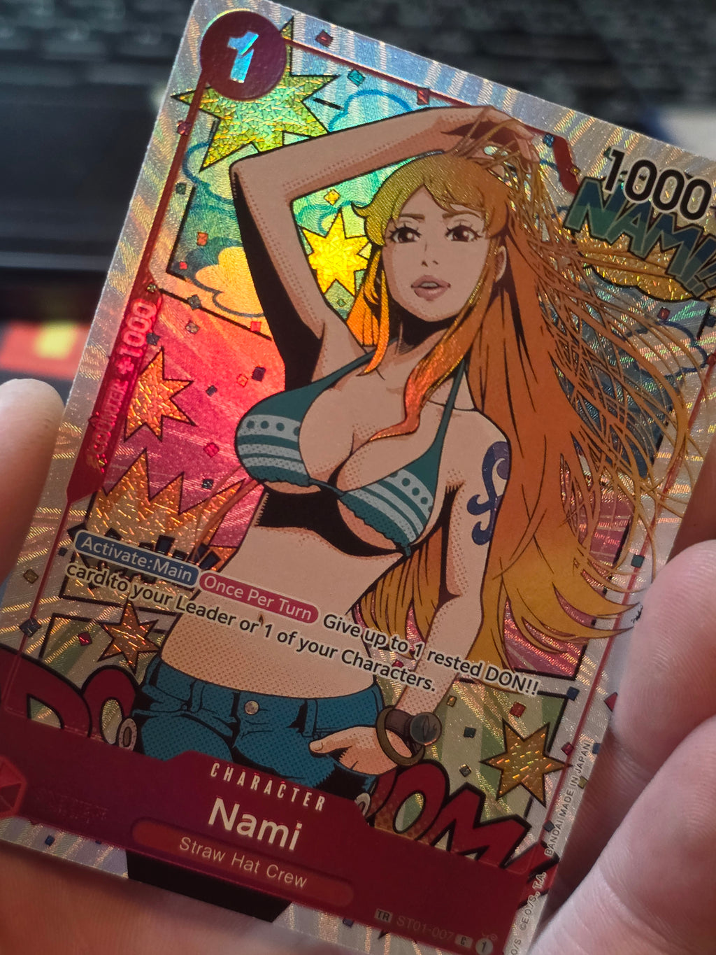 One Piece Card Game TCG OP06 Nami ST01-007 Treasure Rare