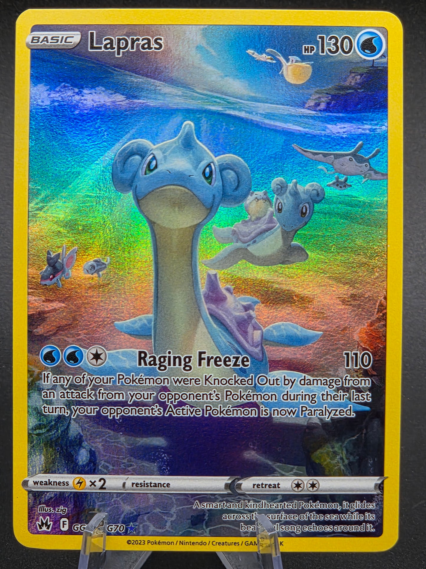 Lapras GG05/GG70 Pokemon Crown Zenith: Galarian Gallery Near Mint