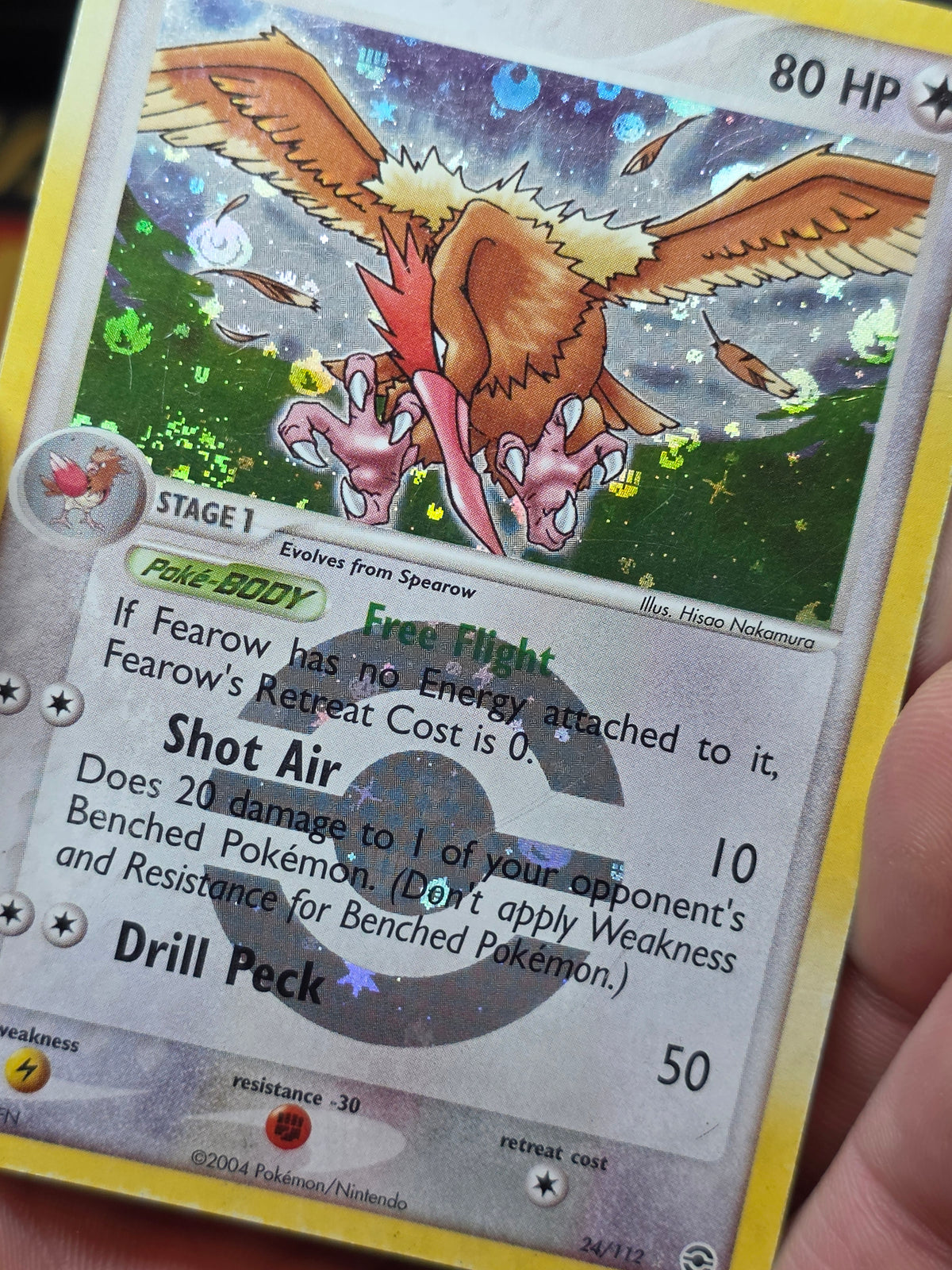 Fearow 24/112 EX FireRed & LeafGreen Reverse Holo