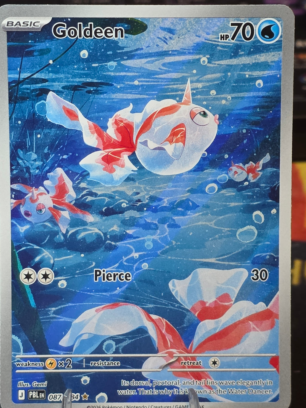 Goldeen - 087/084 -IR- Pitch Black - English Pokémon