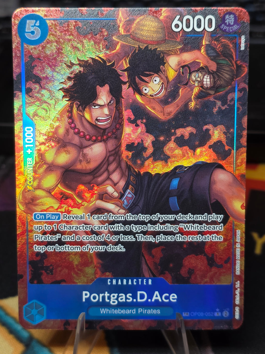 Portgas.D.Ace TR OP08-052 Royal Blood OP10 Foil Treasure Rare One Piece nm