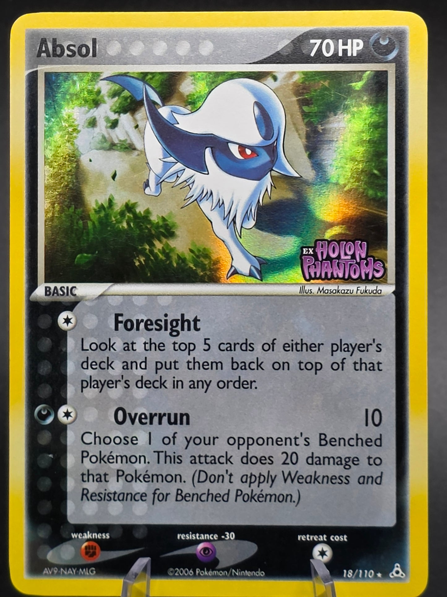 Absol - 18/110 - Pokemon Ex Holon Phantoms Reverse Holo LP