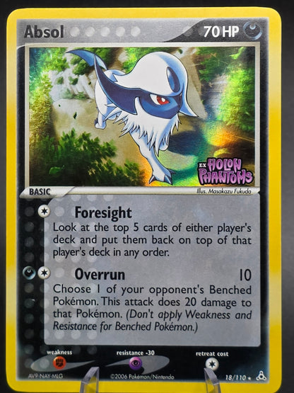 Absol - 18/110 - Pokemon Ex Holon Phantoms Reverse Holo LP