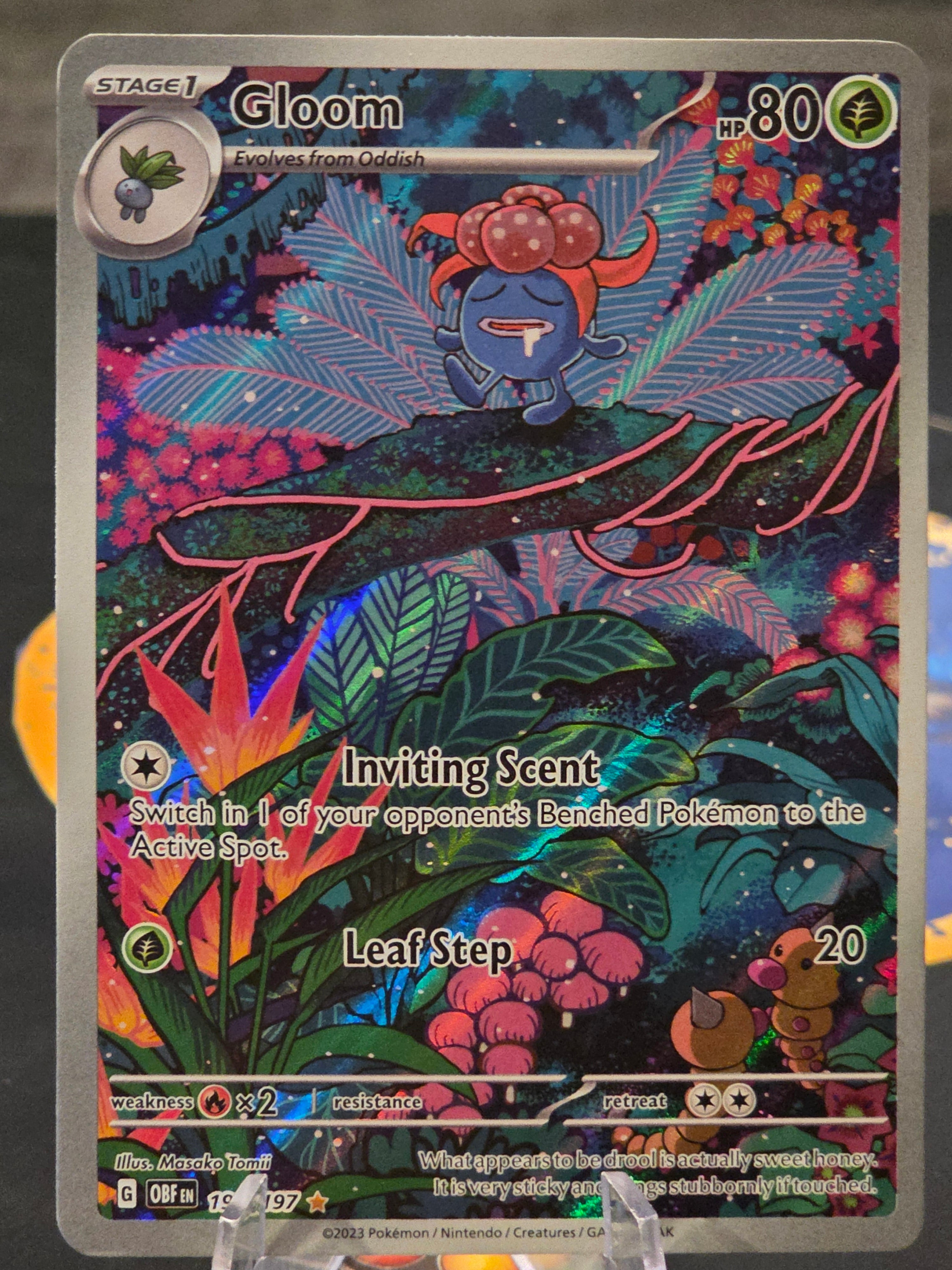 Gloom 198/197 SV03: Obsidian Flames Holo Pokémon TCG