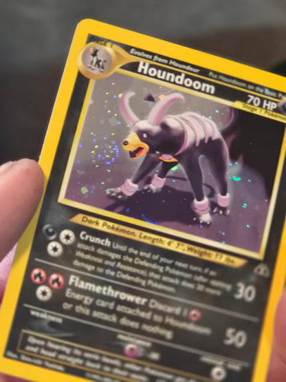 Houndoom - 4/75 - Pokemon Neo Discovery Unlimited Holo Rare Card WOTC NM