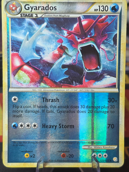 Pokemon Shining Gyarados ReverseHolo HeartGold SoulSilver 123/123 Mp
