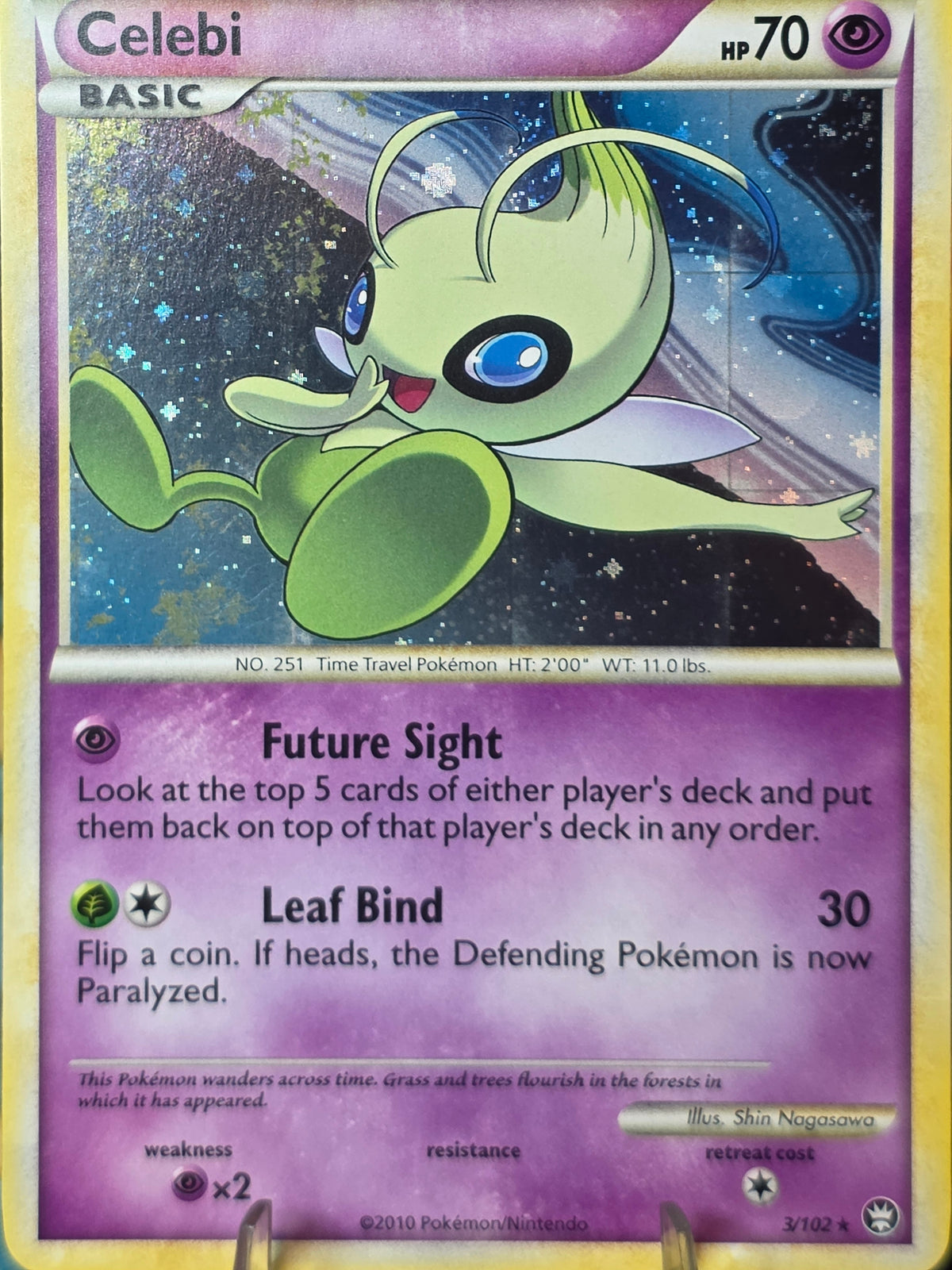 Celebi Triumphant Holo Rare 3