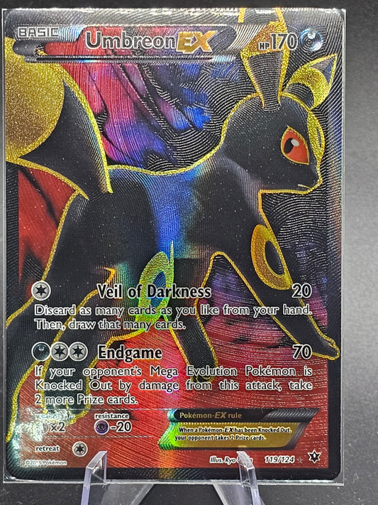 Umbreon EX 119/124 XY Fates Collide 2016 Full Art Holo Rare Pokémon Card TCG 119/124