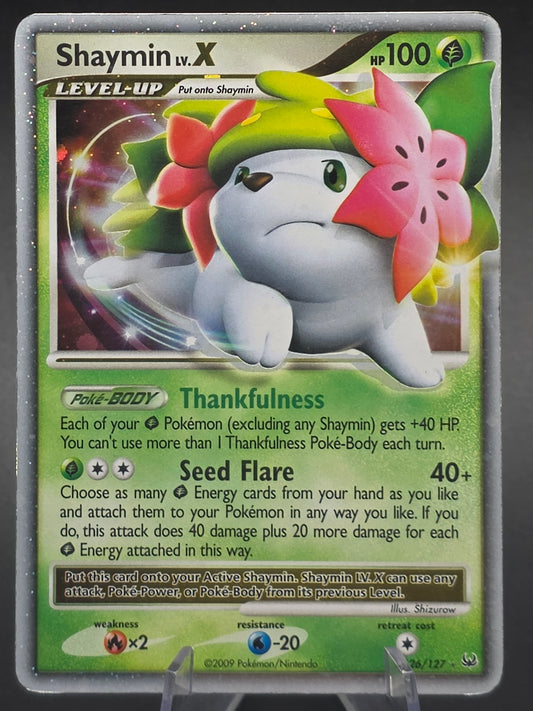 Shaymin LV.X Land Forme 126/127 Platinum Holo Rare Pokemon Card