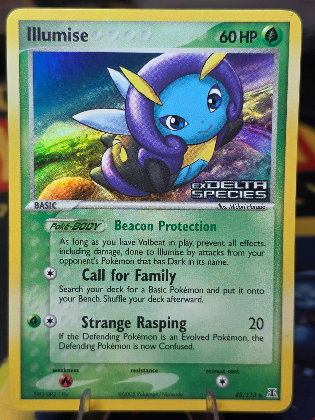 Illumise Delta Species 45/113 Uncommon Reverse Holo Stamped
