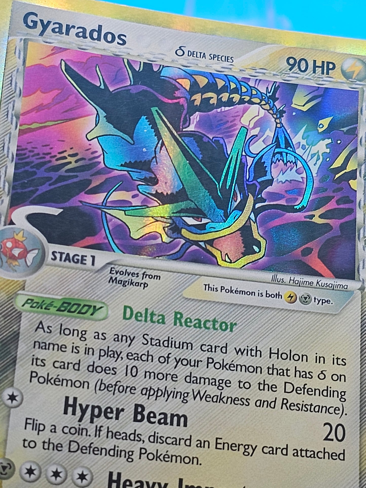 Gyarados (Delta Species) 8/110 Holon Phantoms Holo RARE Pokemon Light Play