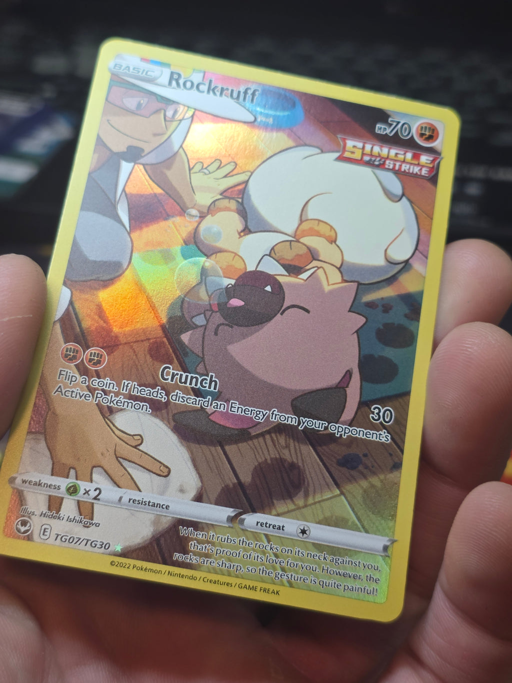Rockruff - TG07/TG30 - Pokemon Silver Tempest Trainer Gallery