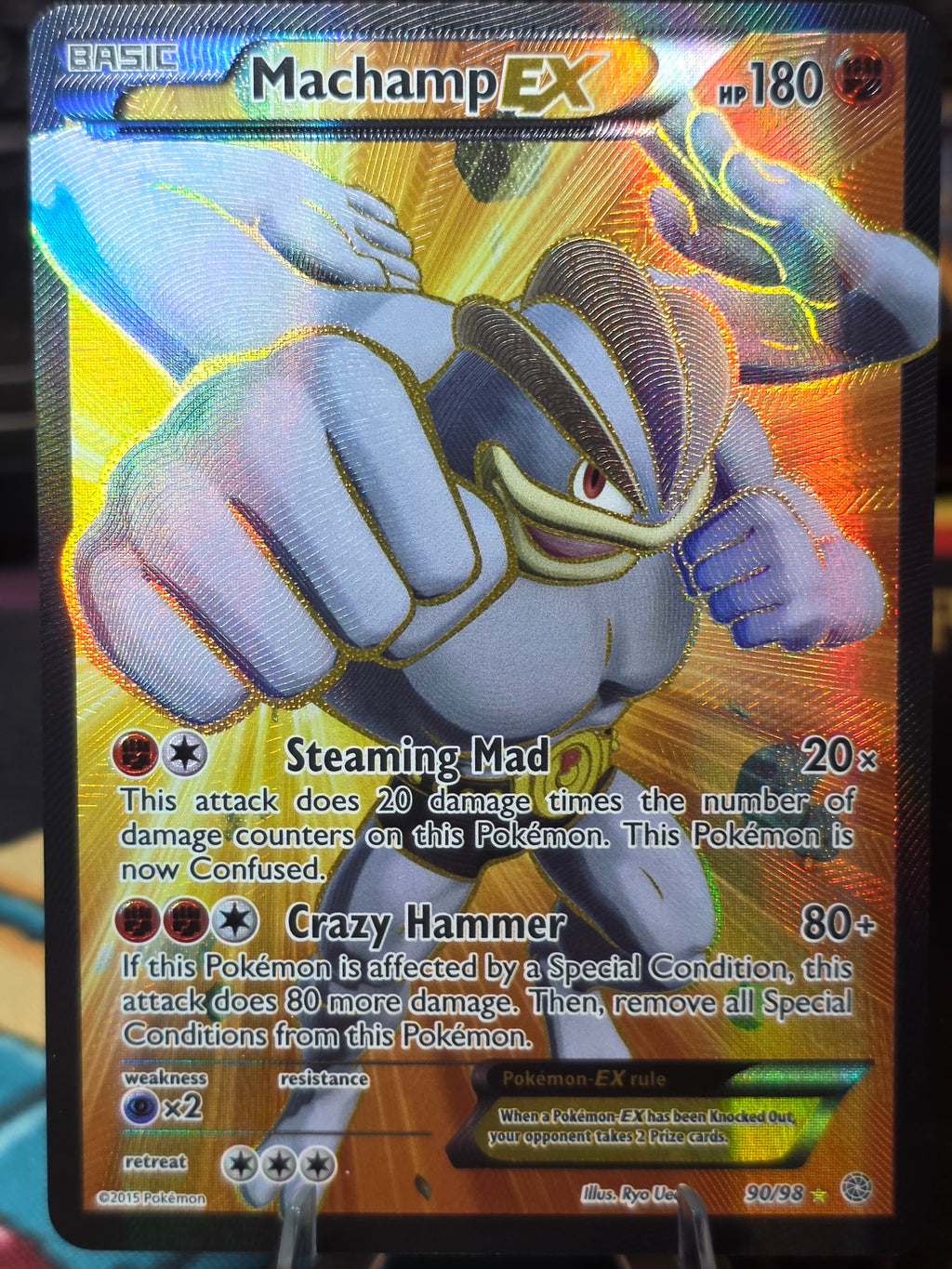 Machamp EX 90/98 - XY Ancient Origins Full Art Holo Ultra Rare
