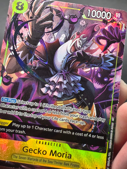 Gecko Moria - OP14-104 (Alternate Art) OP14-104 The Azure Sea's Seven Foil