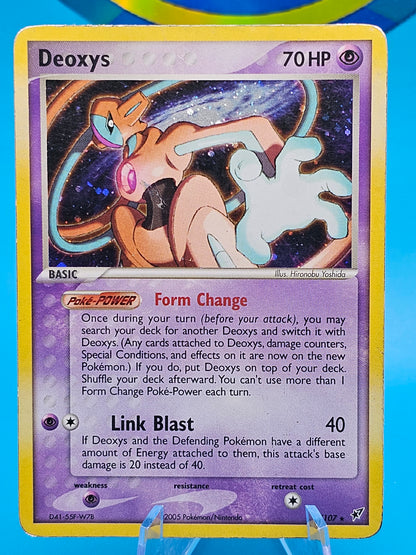 Deoxys 16/107 EX Deoxys Holo Pokemon TCG - LP 16/107