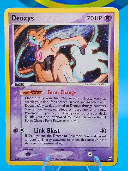 Deoxys 16/107 EX Deoxys Holo Pokemon TCG - LP 16/107