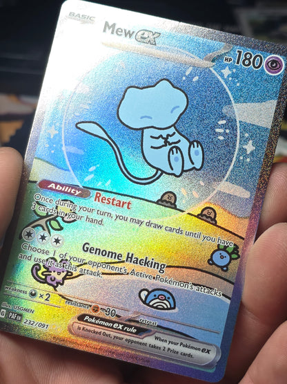 MEW 232 (BUBBLE MEW) PALDEAN FATES SIR NM Pokemon