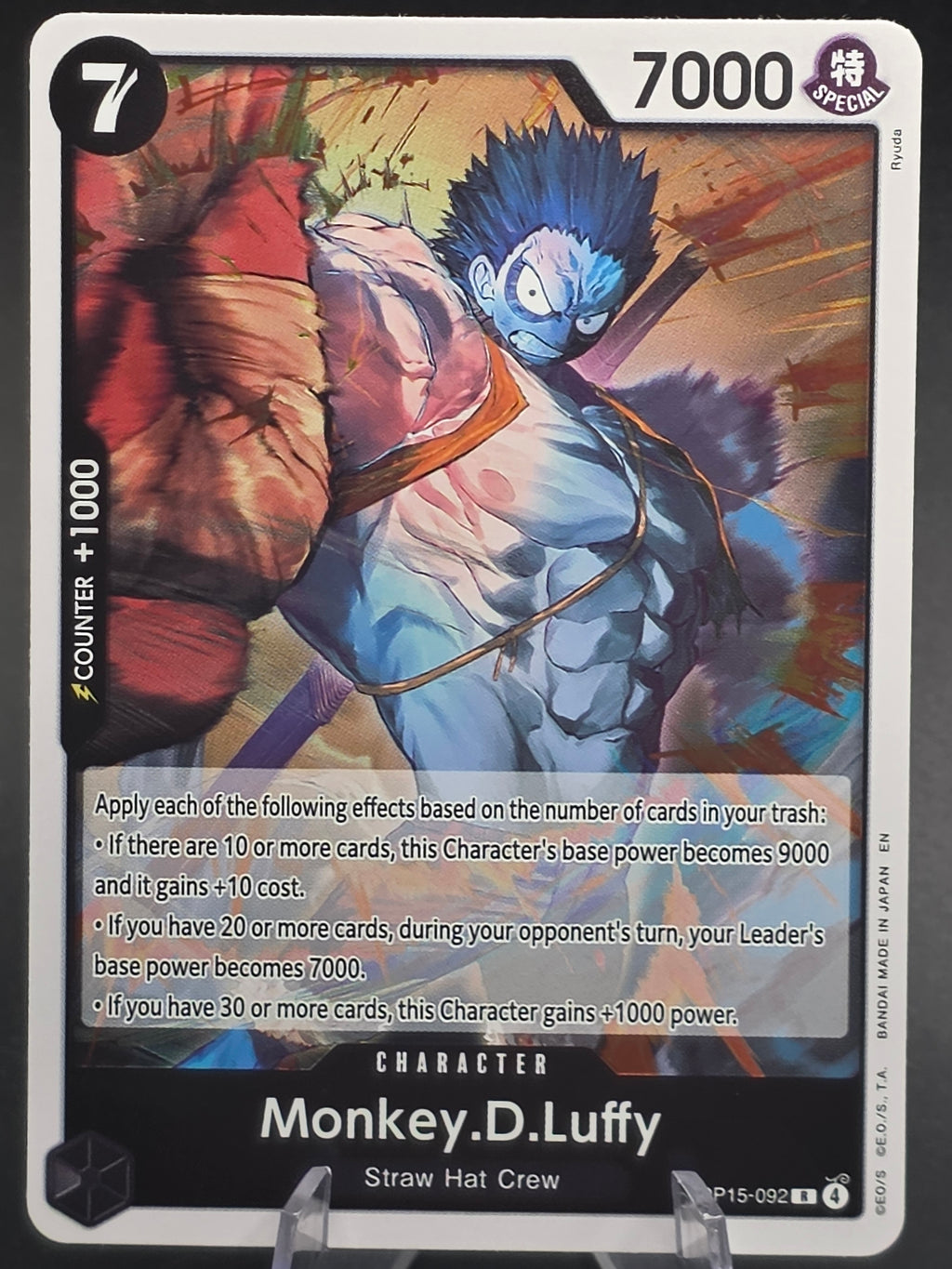 Monkey.D.Luffy OP15-092 Rare Adventure On Kami's Island One Piece TCG Eng NM