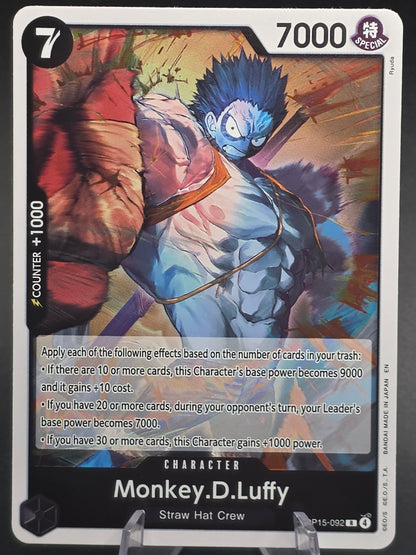 Monkey.D.Luffy OP15-092 Rare Adventure On Kami's Island One Piece TCG Eng NM