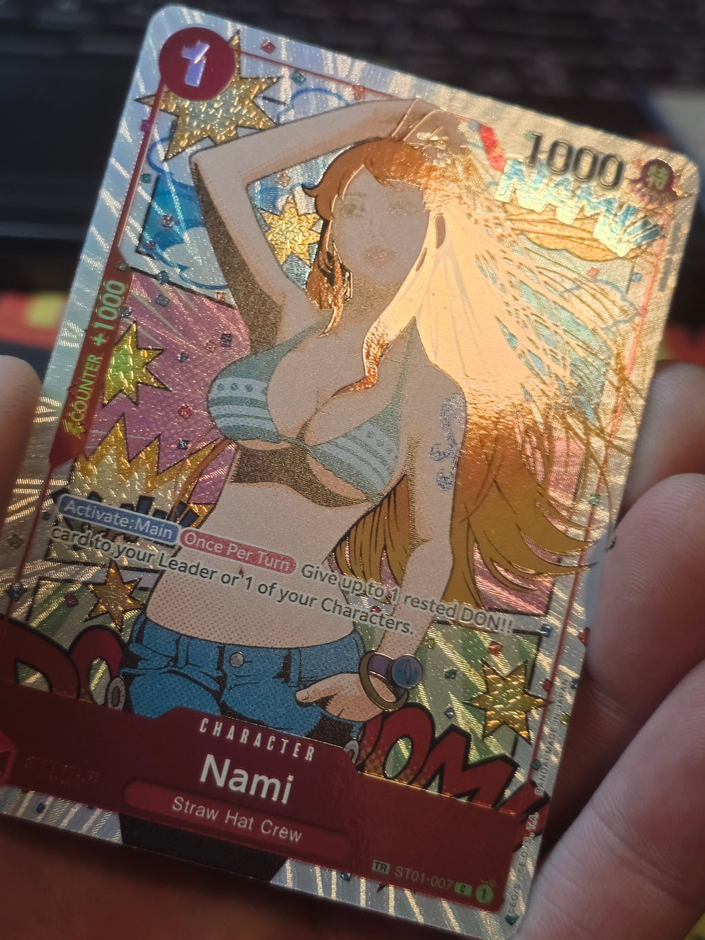 One Piece Card Game TCG OP06 Nami ST01-007 Treasure Rare