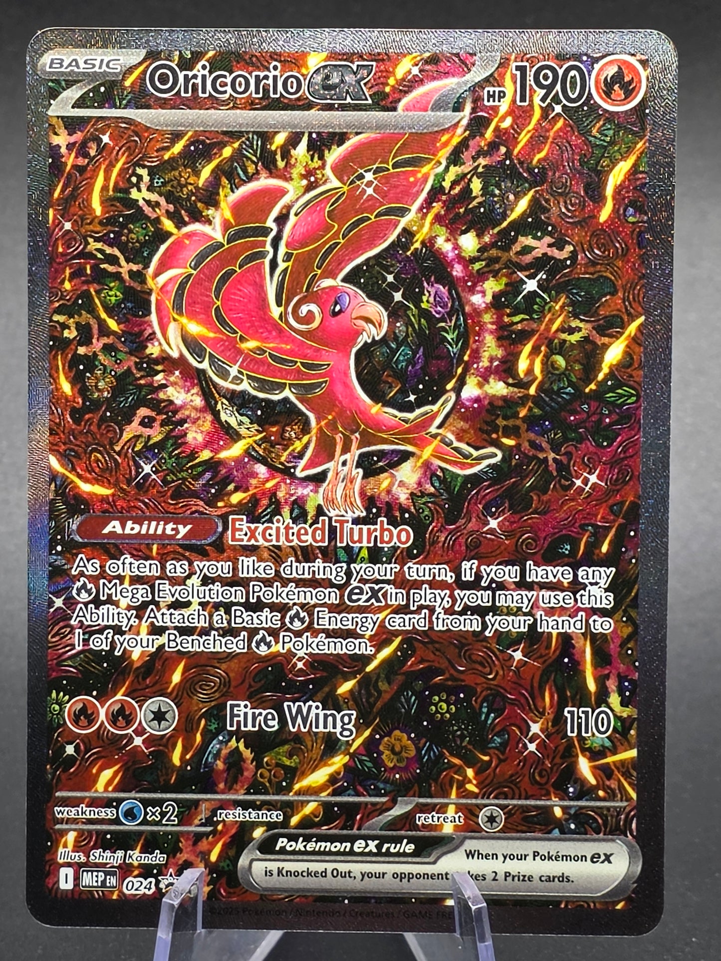 Phantasmal Flames ORICORIO EX BLACK STAR PROMO 024 Promo