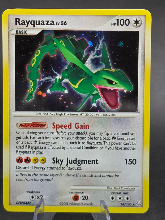 Rayquaza LV.56 14/146 Holo Rare Pokemon Card DP Legends Awakened NM/LP