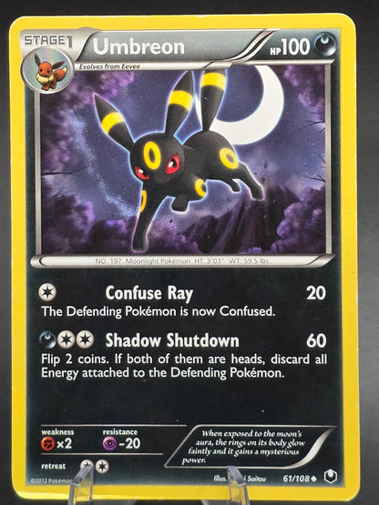 Umbreon 61/108 Non Holo Cool Moon Crescent Dark Explorers MP