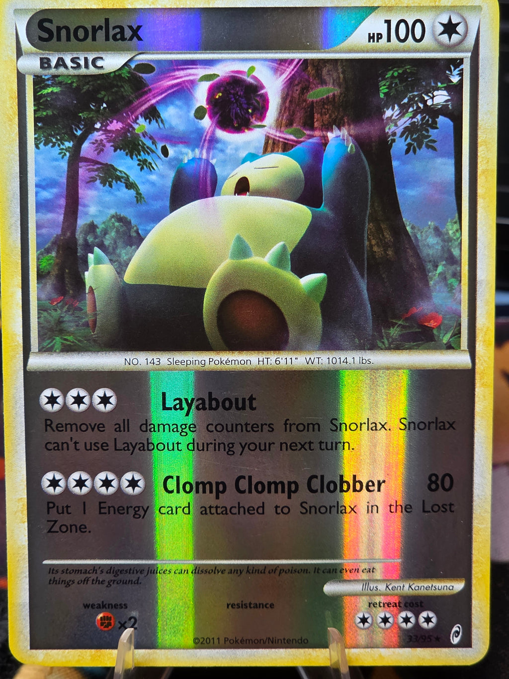 Snorlax 33/95 Call of Legends Reverse Holo Pokemon