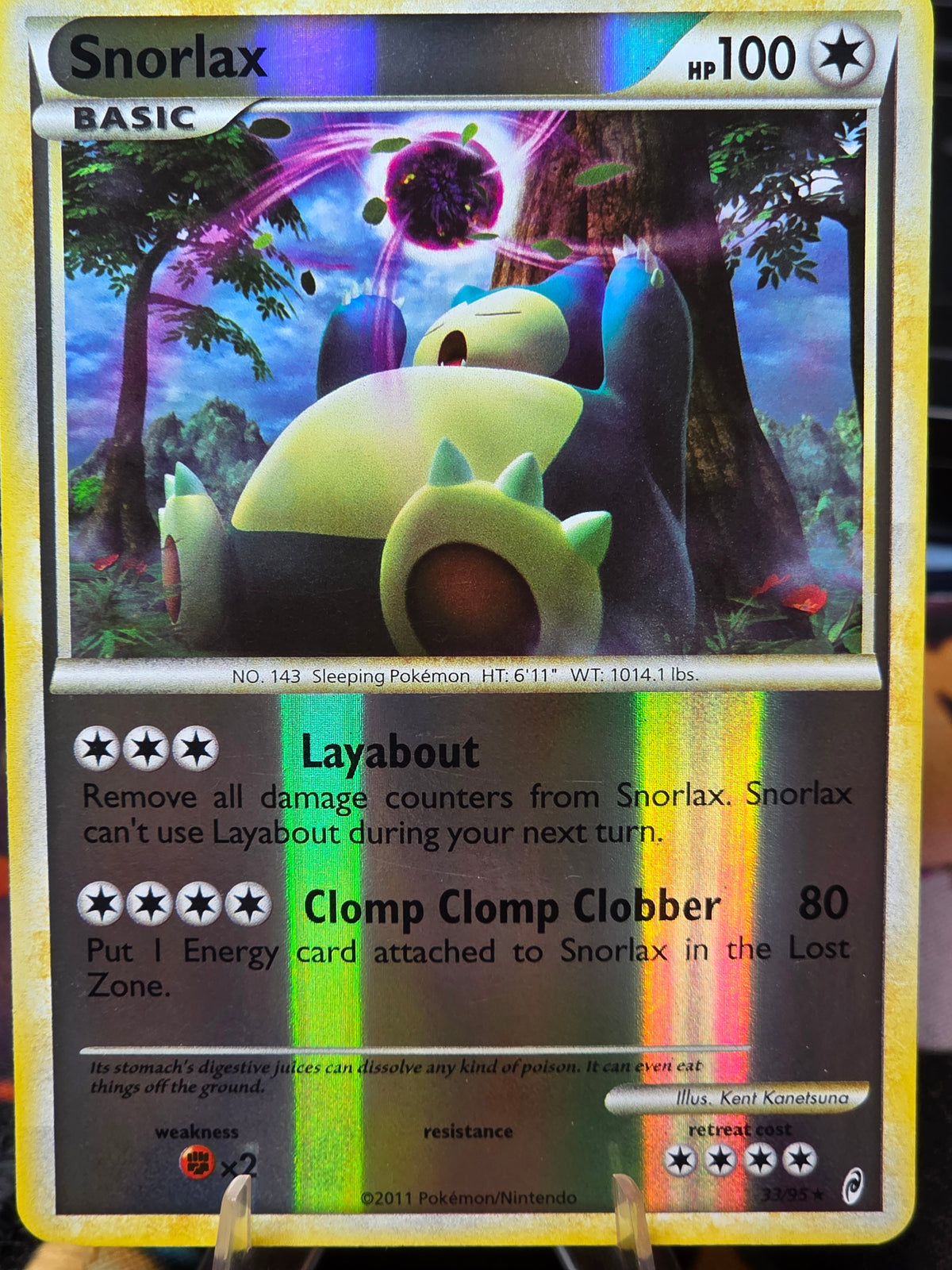 Snorlax 33/95 Call of Legends Reverse Holo Pokemon
