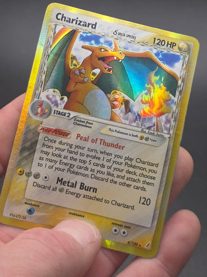 Charizard (Delta Species) 4/100 Crystal Guardians Holo hp dmg